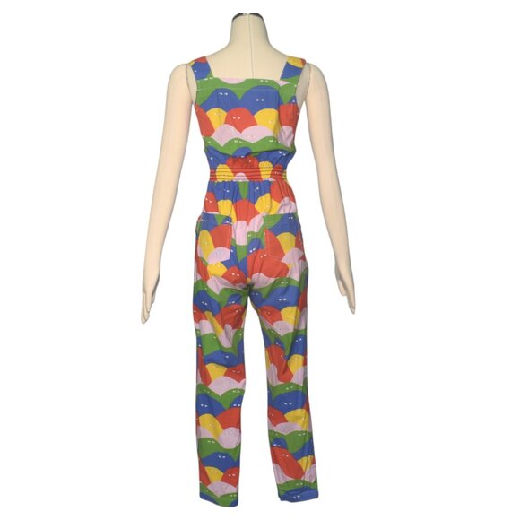 Nooworks Jordan Jumper Rainbow Lumps Lightweight Overalls Sleeveless Jumpsuit XS - Picture 3 of 7